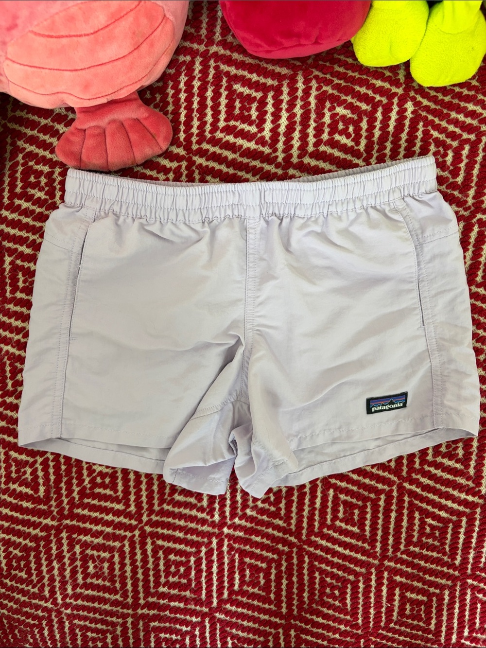 Patagonia Girl Baggies Purple Lavender Athletic Shorts size L size 12